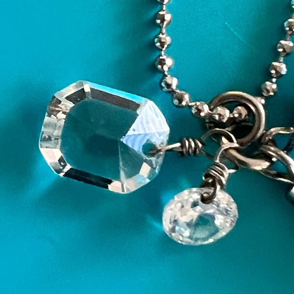 Banana Republic Sparkling Silver Necklace with Tassels - Picture 7 of 10